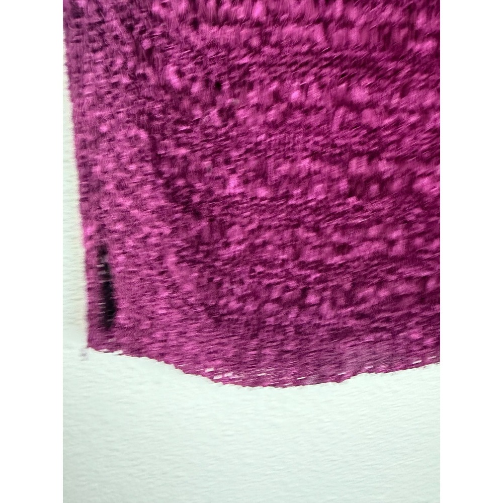 White House Black Market Top Womens Gypsy Purple Open-Stitch Cap Sleeve Slit Hem - Picture 7 of 9